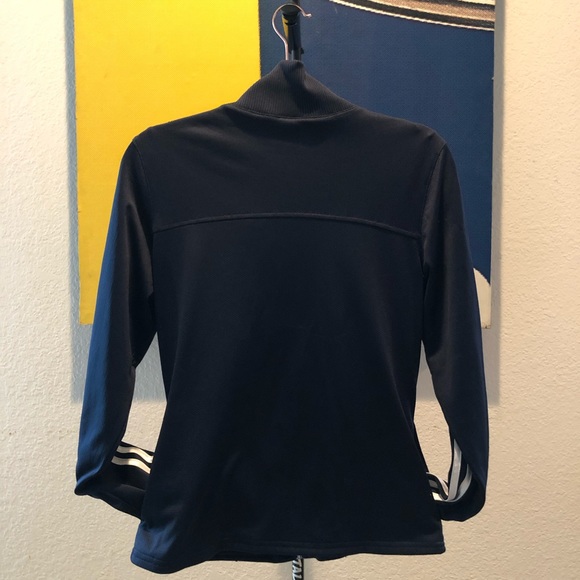 ADIDAS- NAVY BLUE TRACK JACKET - Picture 2 of 8